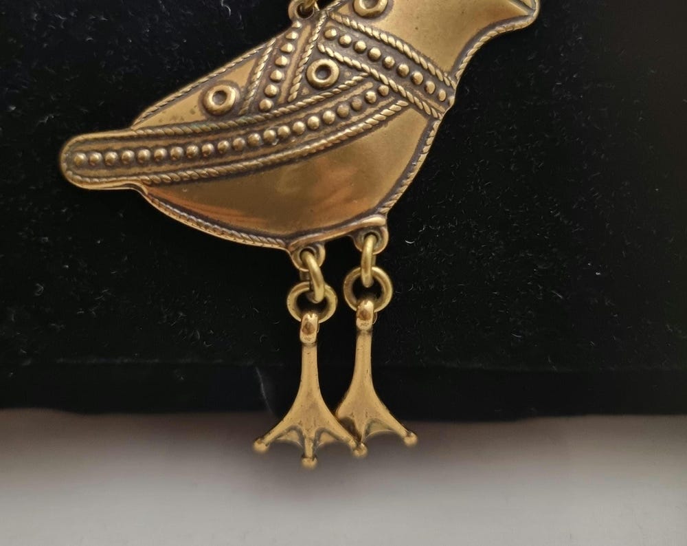 Kalevala koru bronze necklace