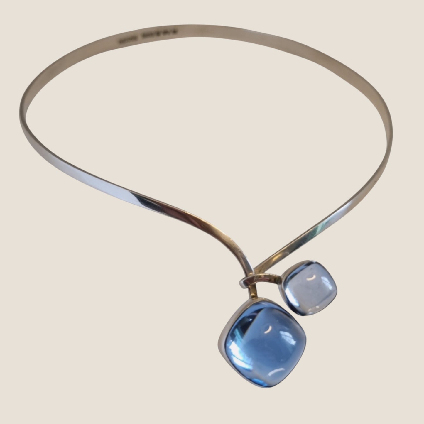 GUSSI, Sweden, 1964. Silver torque collar