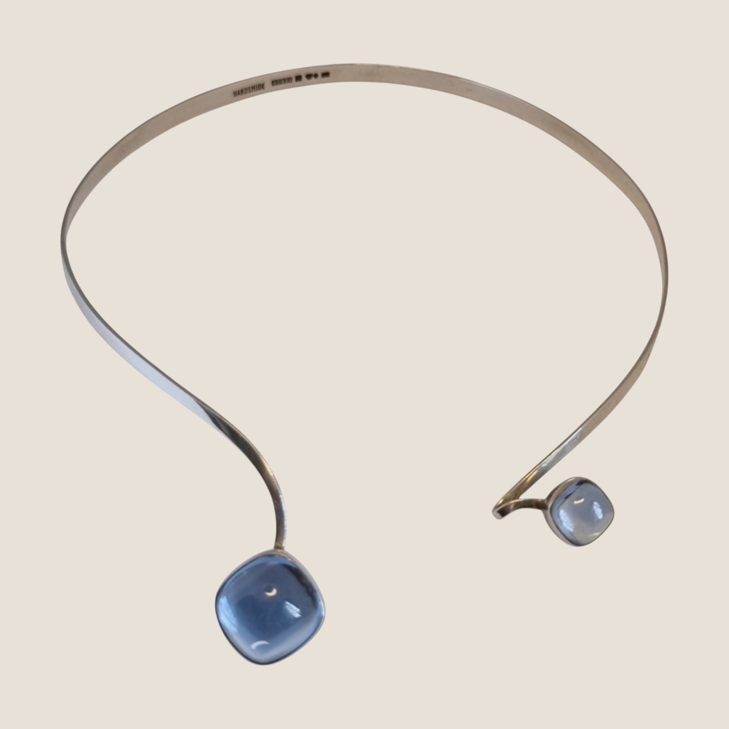 GUSSI, Sweden, 1964. Silver torque collar