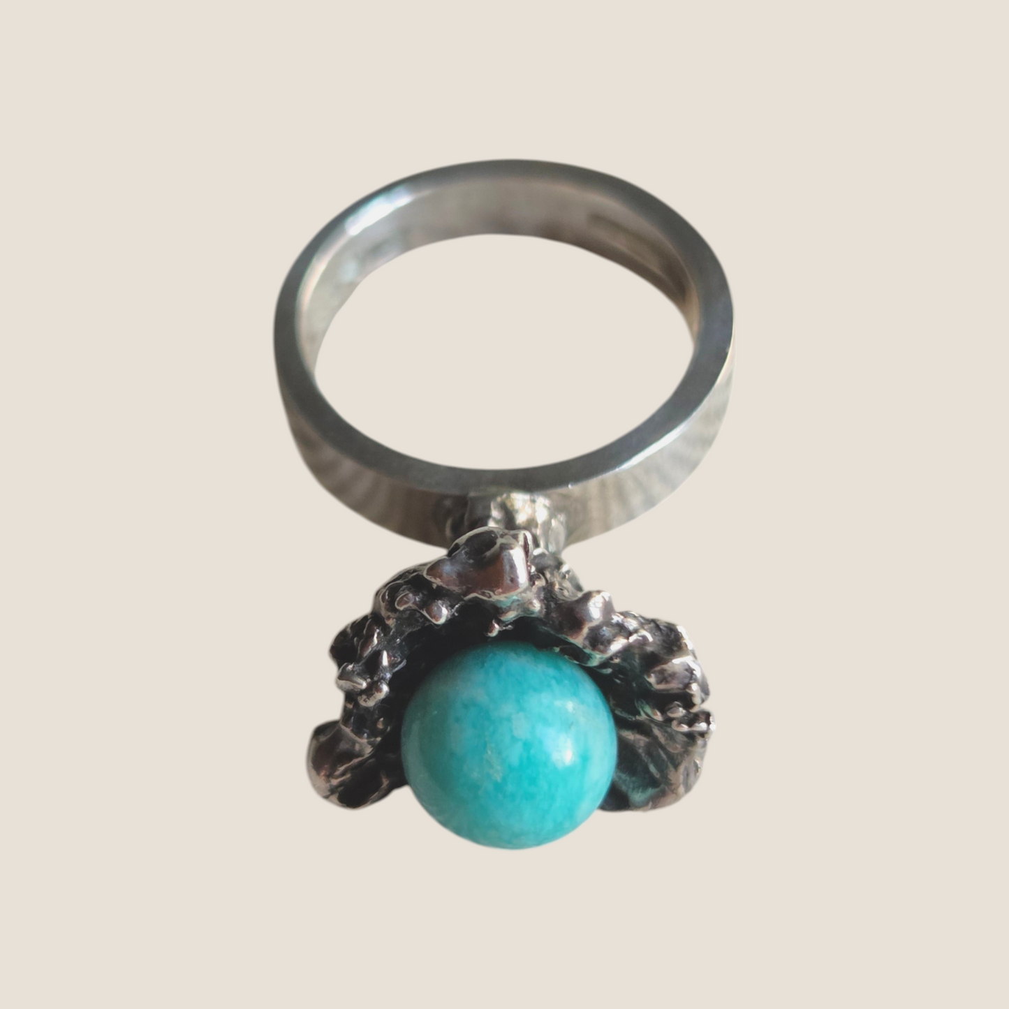 Vintage Swedish Stigbert silver ring, 1970