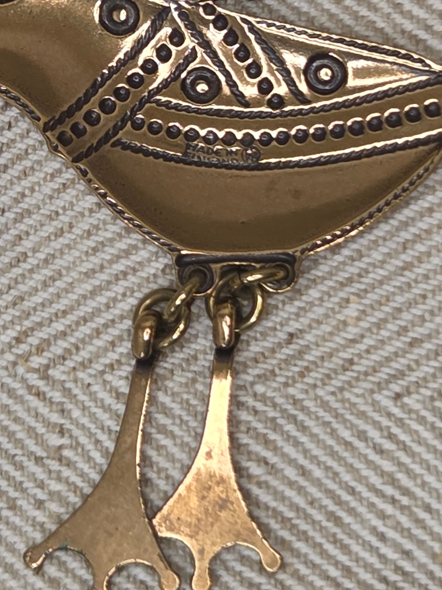 Kalevala koru bronze necklace