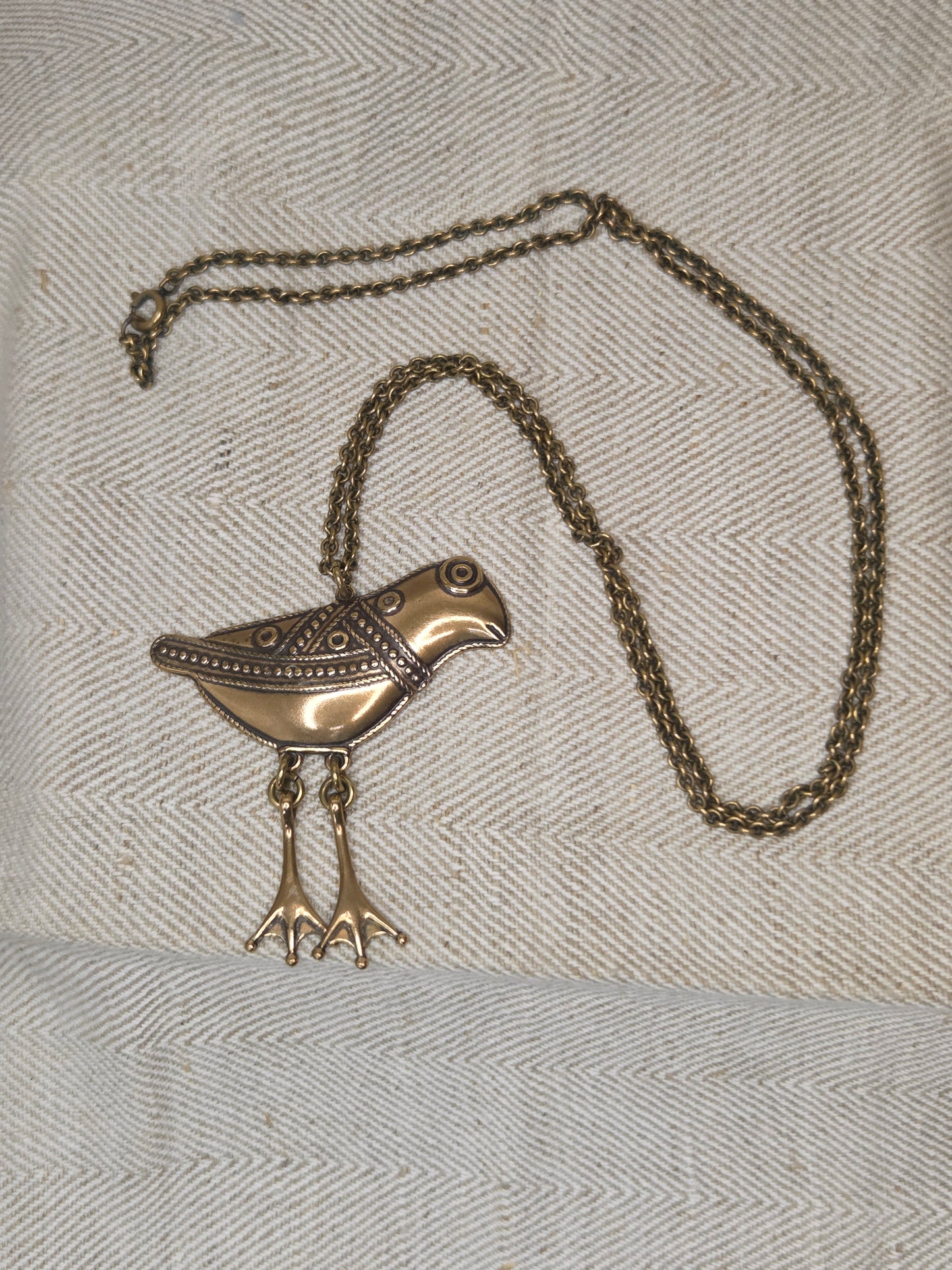 Kalevala koru bronze necklace