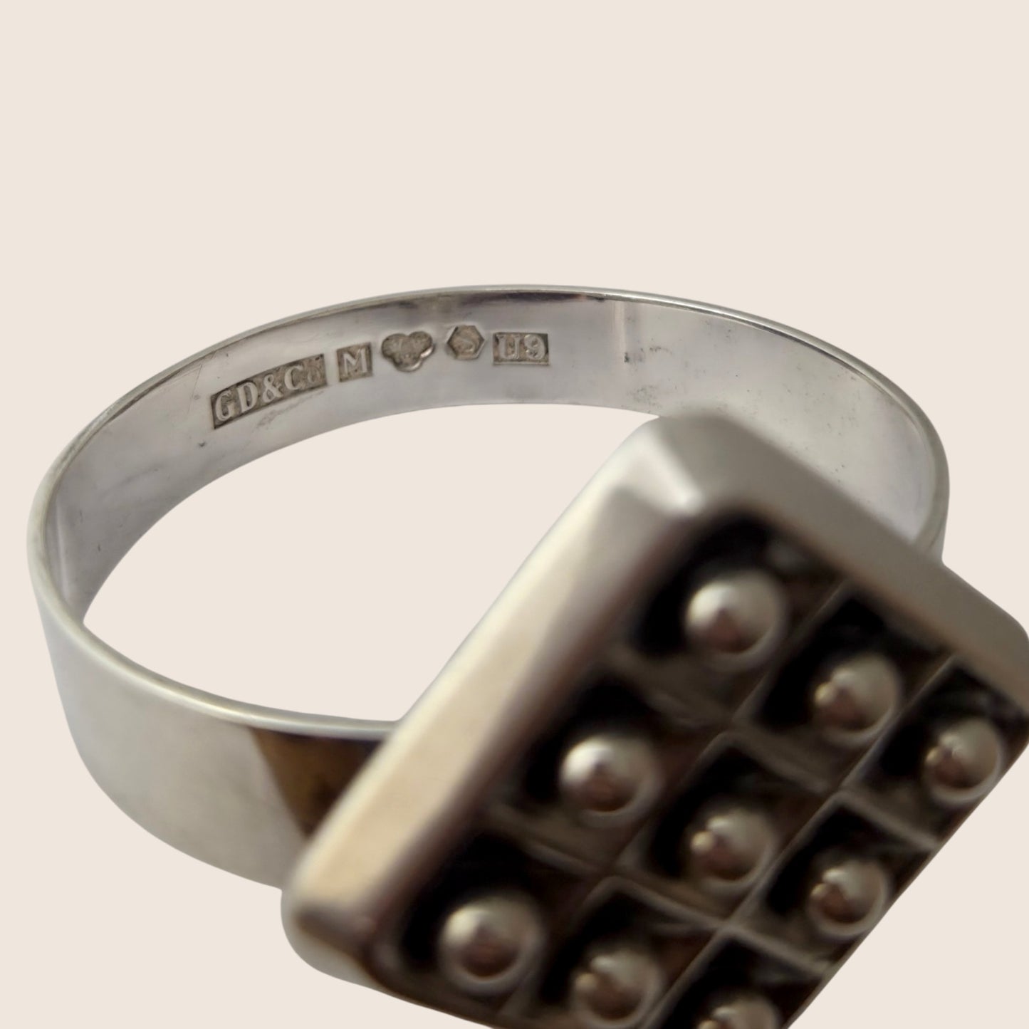 Gustaf Dahlgren & Co,1970, Sweden. Silver Bangle