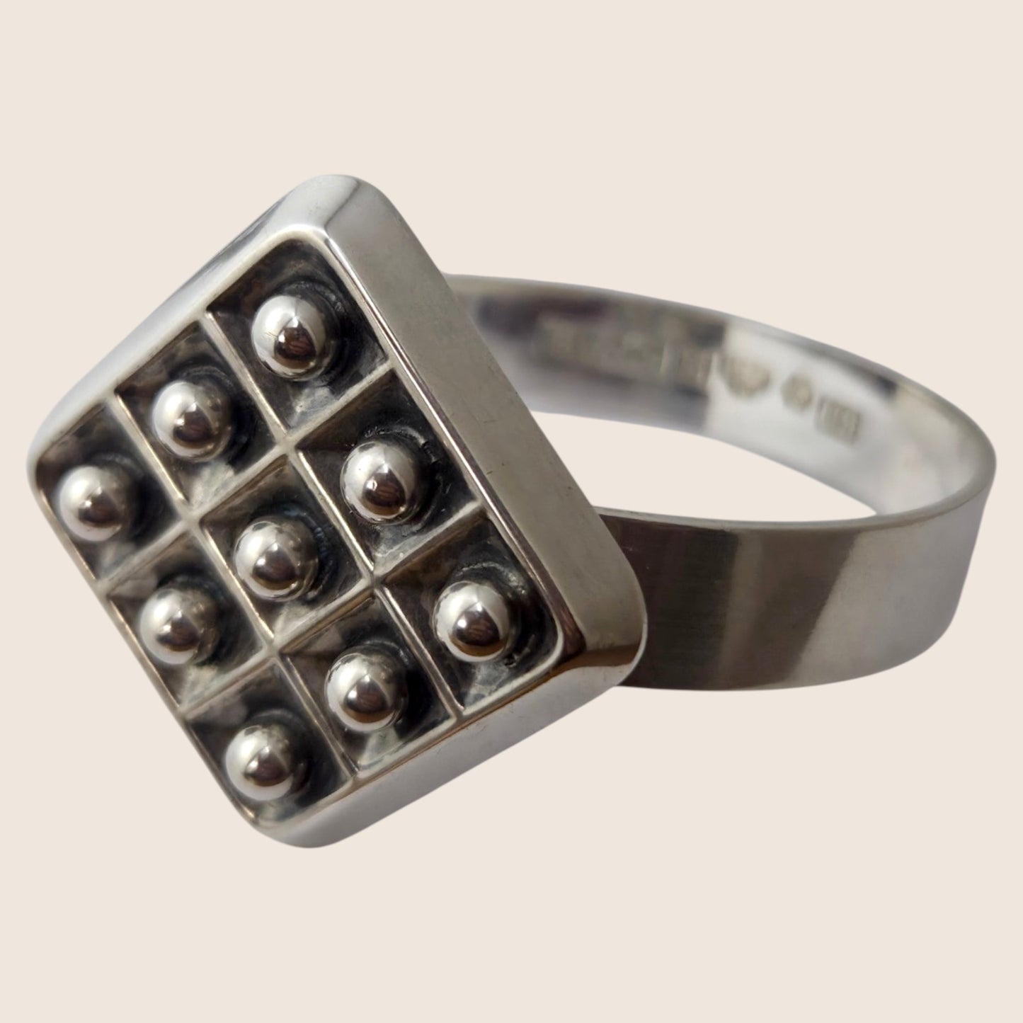 Gustaf Dahlgren & Co,1970, Sweden. Silver Bangle