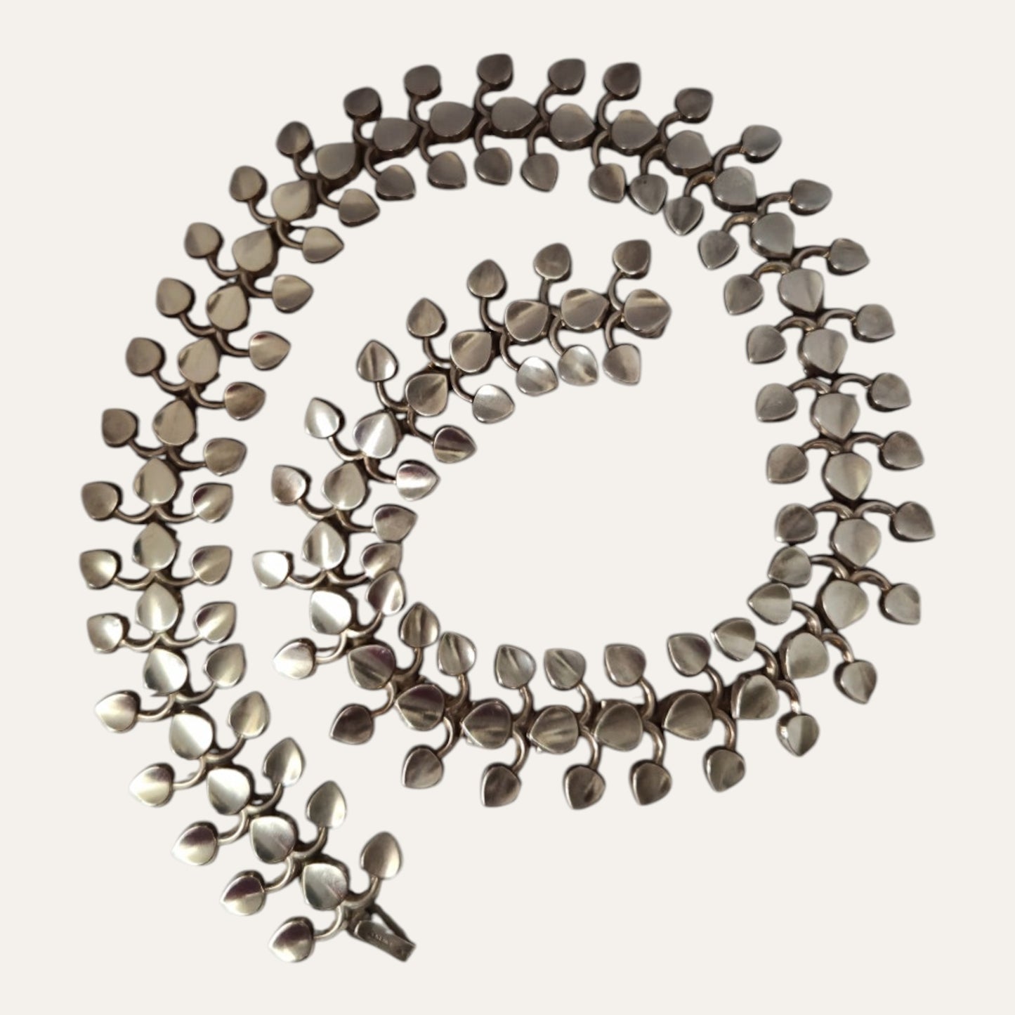 Atelier Borgila, 1958, Sweden. Rare Sterling Silver Collier