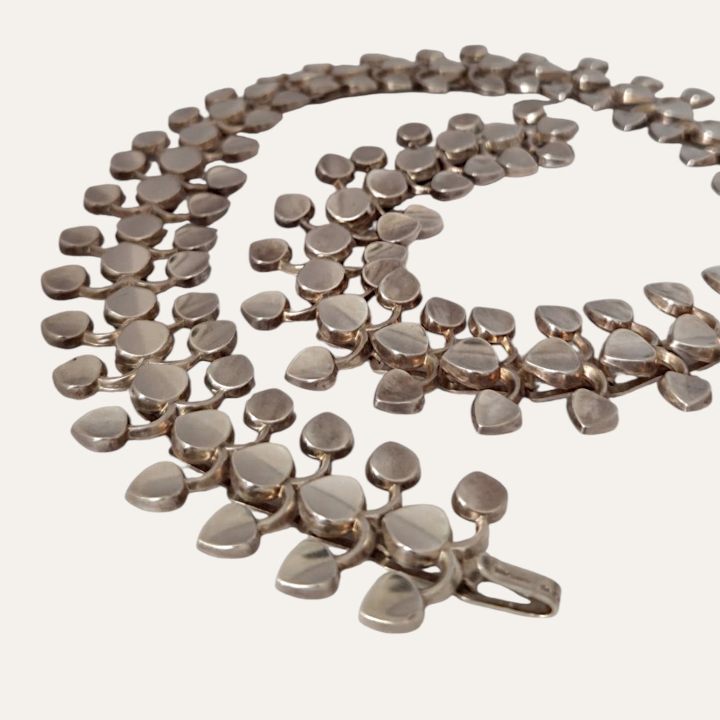Atelier Borgila, 1958, Sweden. Rare Sterling Silver Collier