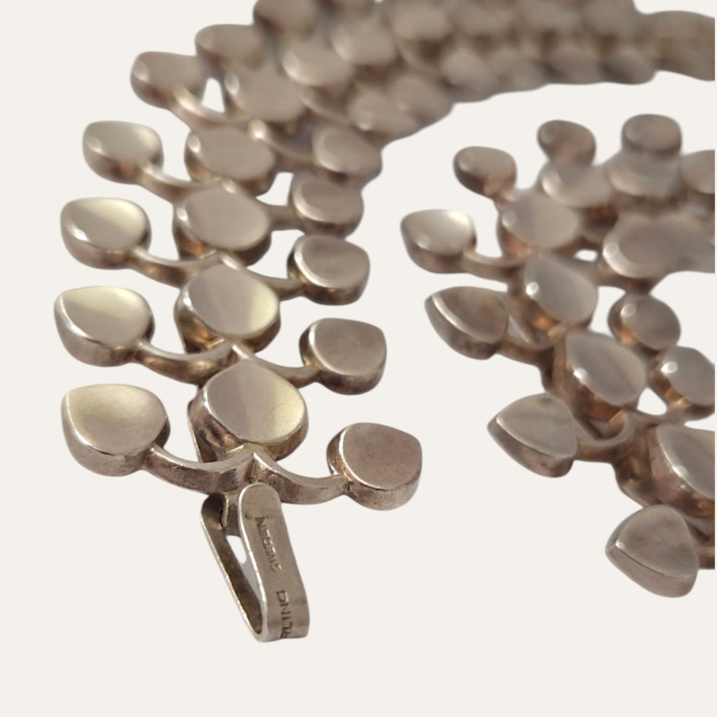 Atelier Borgila, 1958, Sweden. Rare Sterling Silver Collier