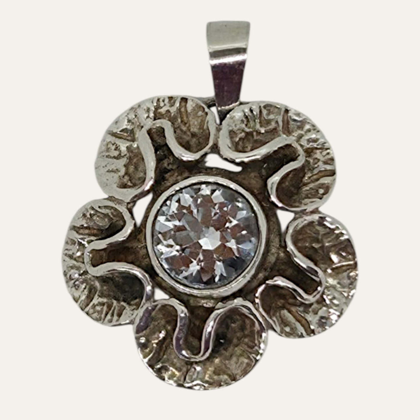 Theresia Hvorslev,MEMA, Sweden, Floral Silver Pendant