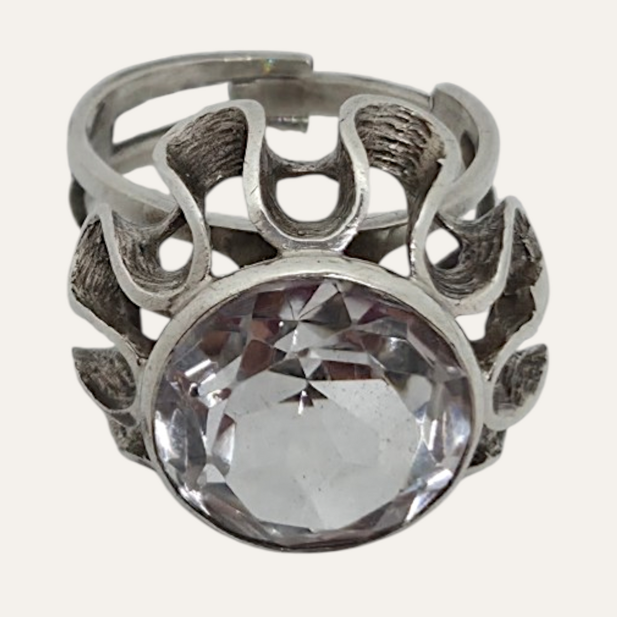 Örneus, 1973, Sweden. Adjusteble Silver Ring
