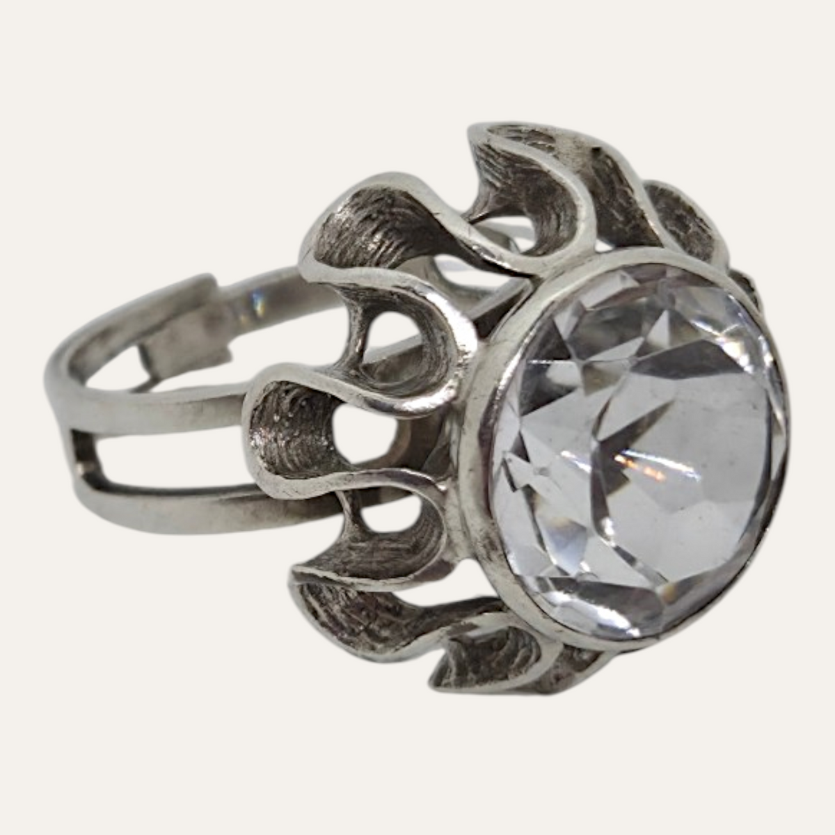 Örneus, 1973, Sweden. Adjusteble Silver Ring