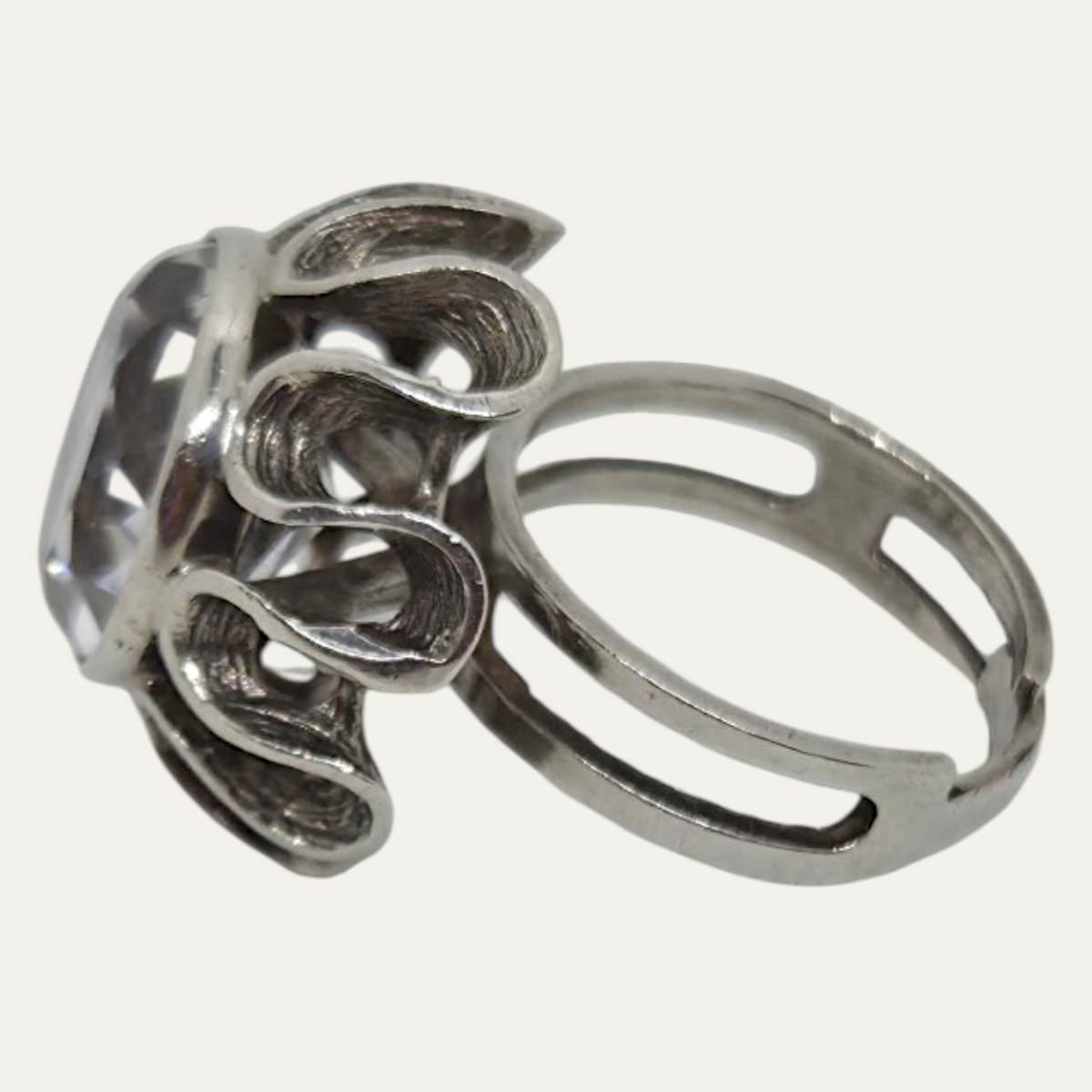 Örneus, 1973, Sweden. Adjusteble Silver Ring