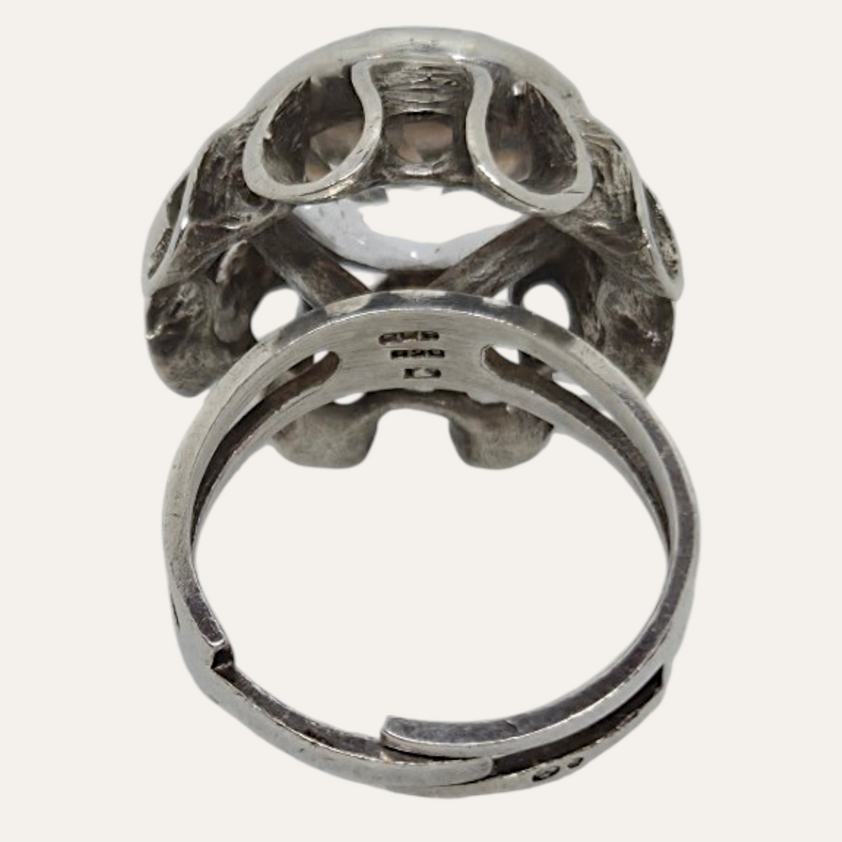 Örneus, 1973, Sweden. Adjusteble Silver Ring