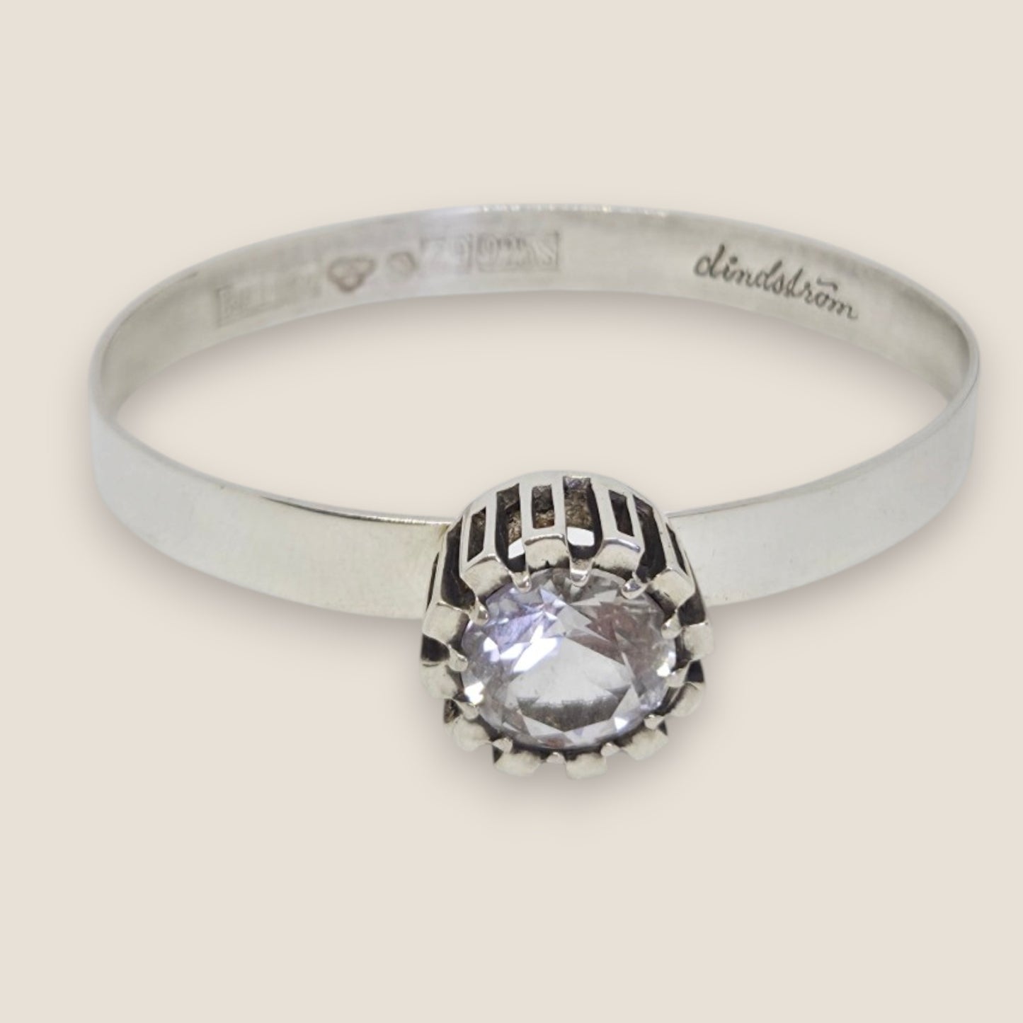 Åke Lindström For Bengt Hallberg, Sweden 1974. Sterling Silver Bangle