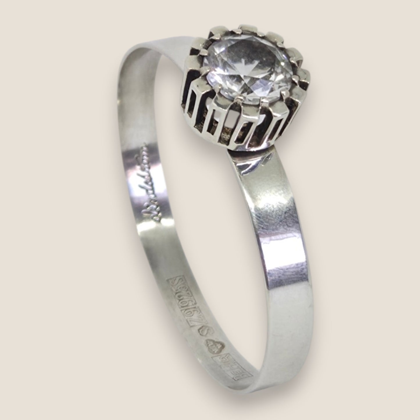 Åke Lindström For Bengt Hallberg, Sweden 1974. Sterling Silver Bangle
