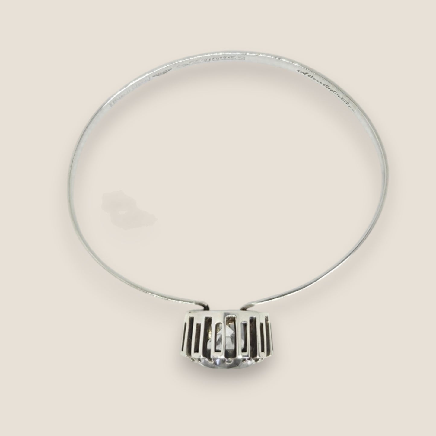 Åke Lindström For Bengt Hallberg, Sweden 1974. Sterling Silver Bangle