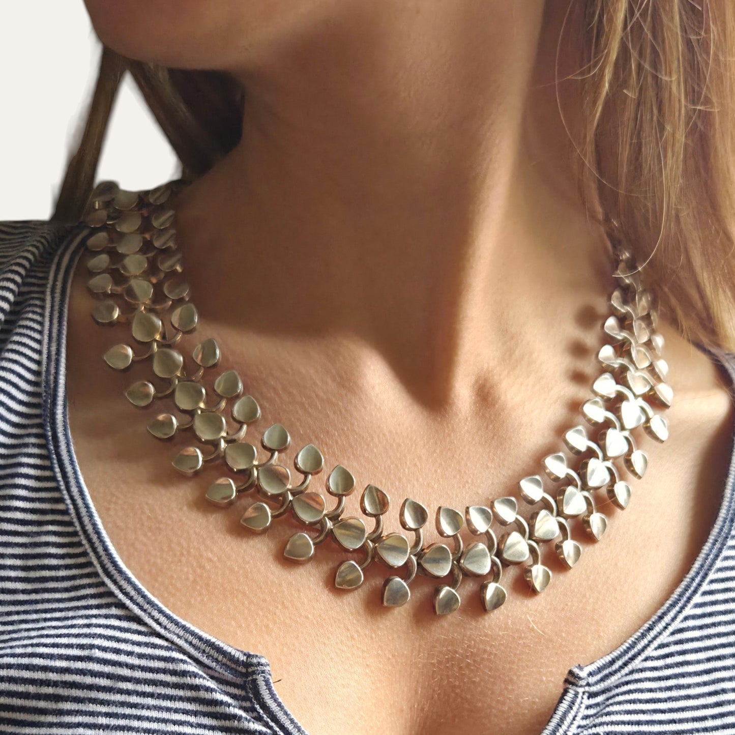 Atelier Borgila, 1958, Sweden. Rare Sterling Silver Collier