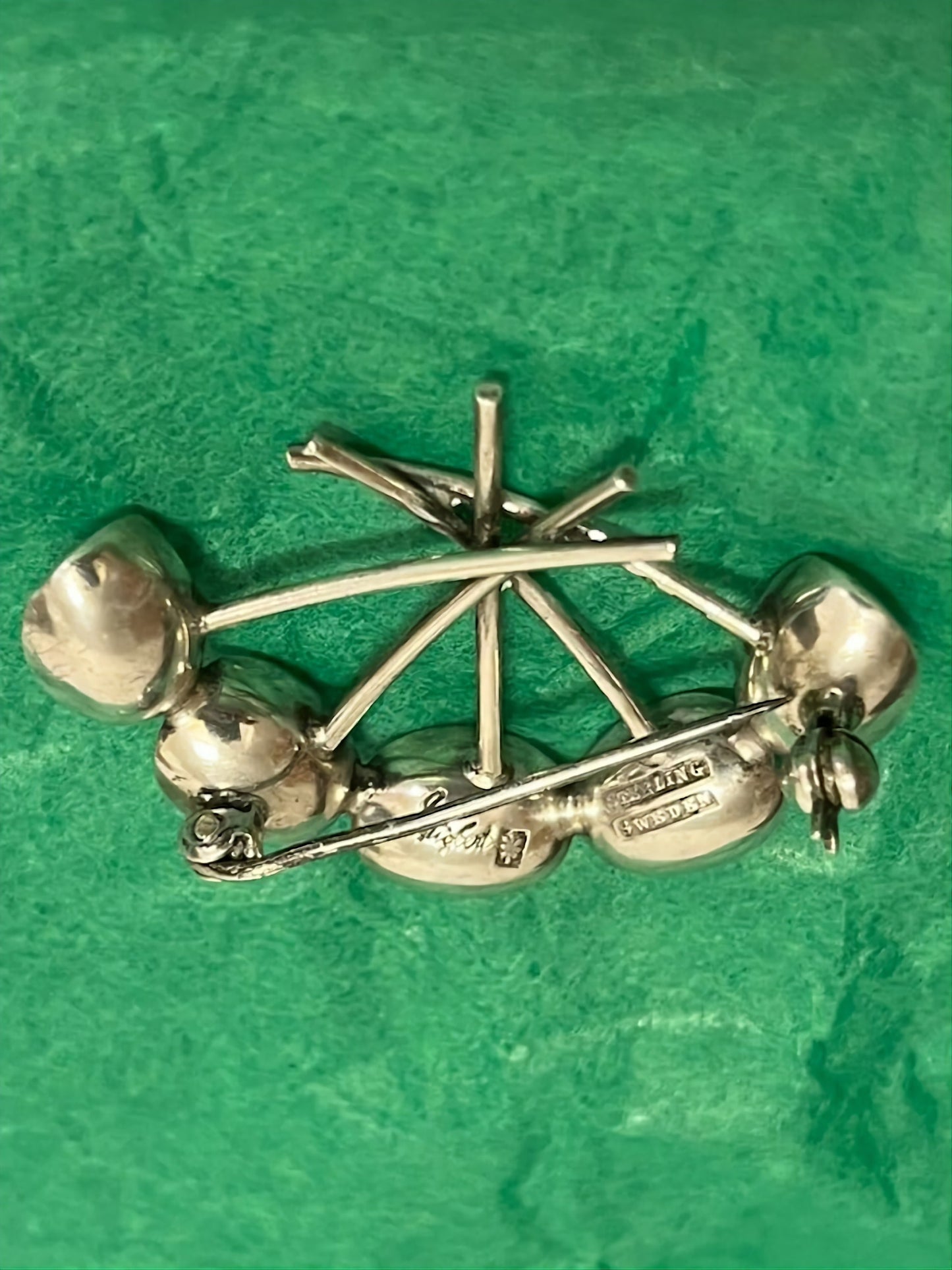 Sigurd Persson silver brooch "Bowl" Sweden