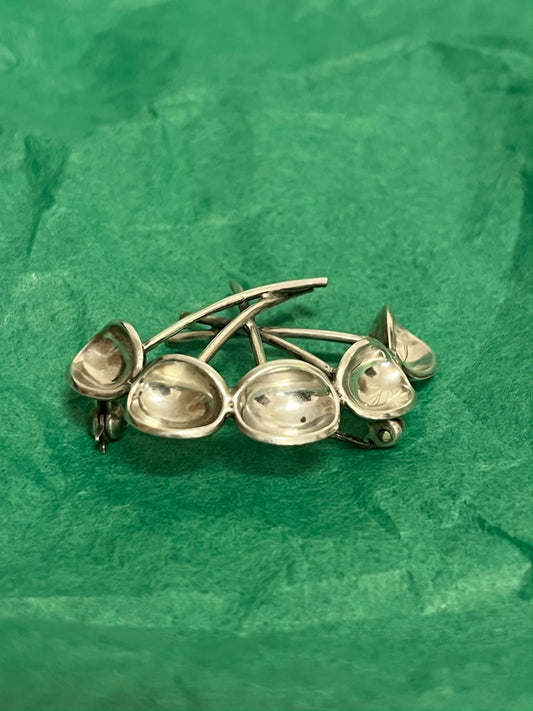 Sigurd Persson silver brooch "Bowl" Sweden