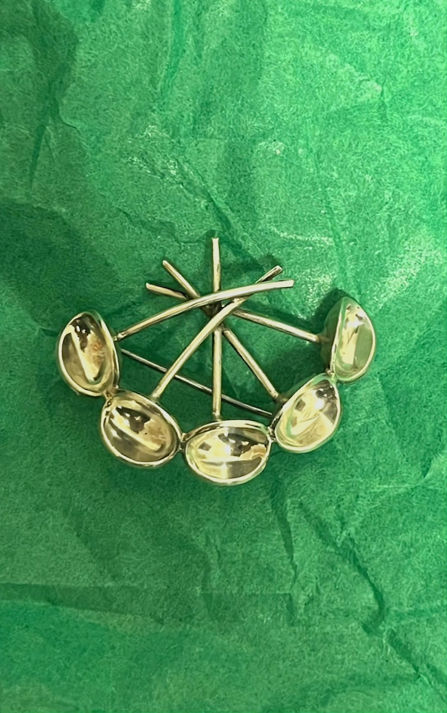 Sigurd Persson silver brooch "Bowl" Sweden