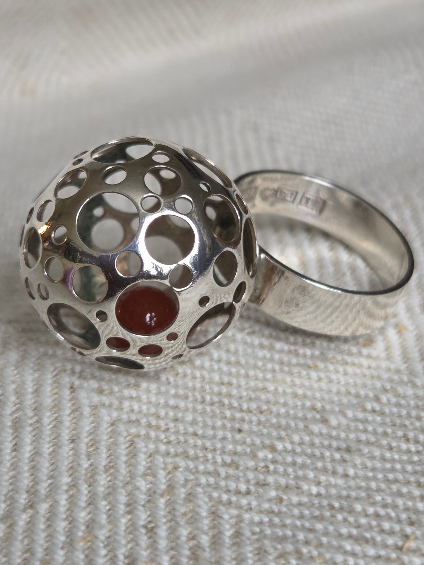 Liisa Vitali Ladybird ring. N. Westerback,  Finland  1972