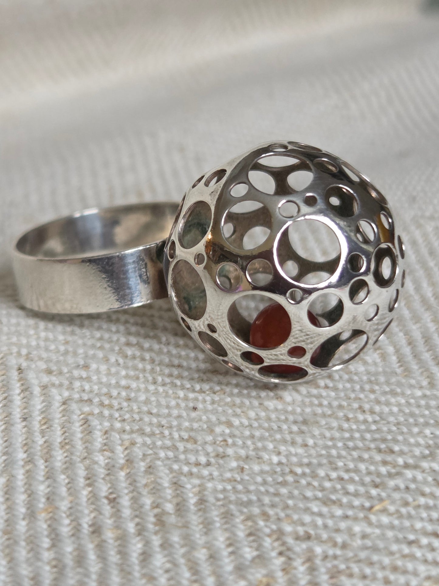Liisa Vitali Ladybird ring. N. Westerback,  Finland  1972