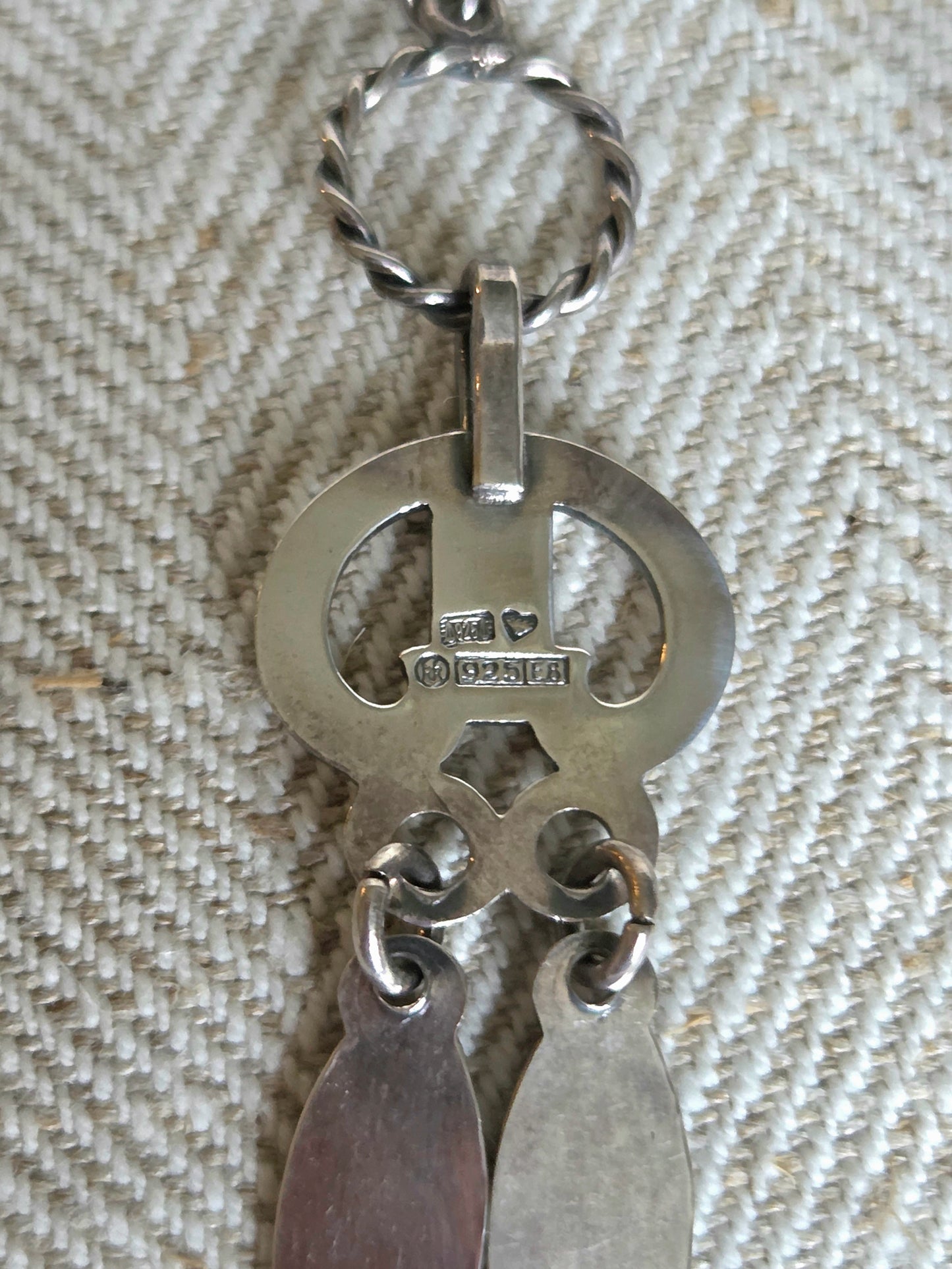 Kalevala koru silver earrings 1982